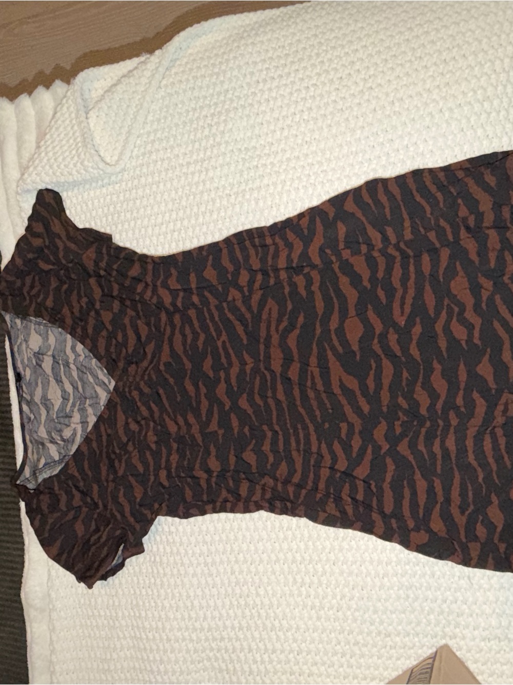 Madewell Brown and Black Mini Dress